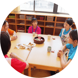 休憩タイムの写真